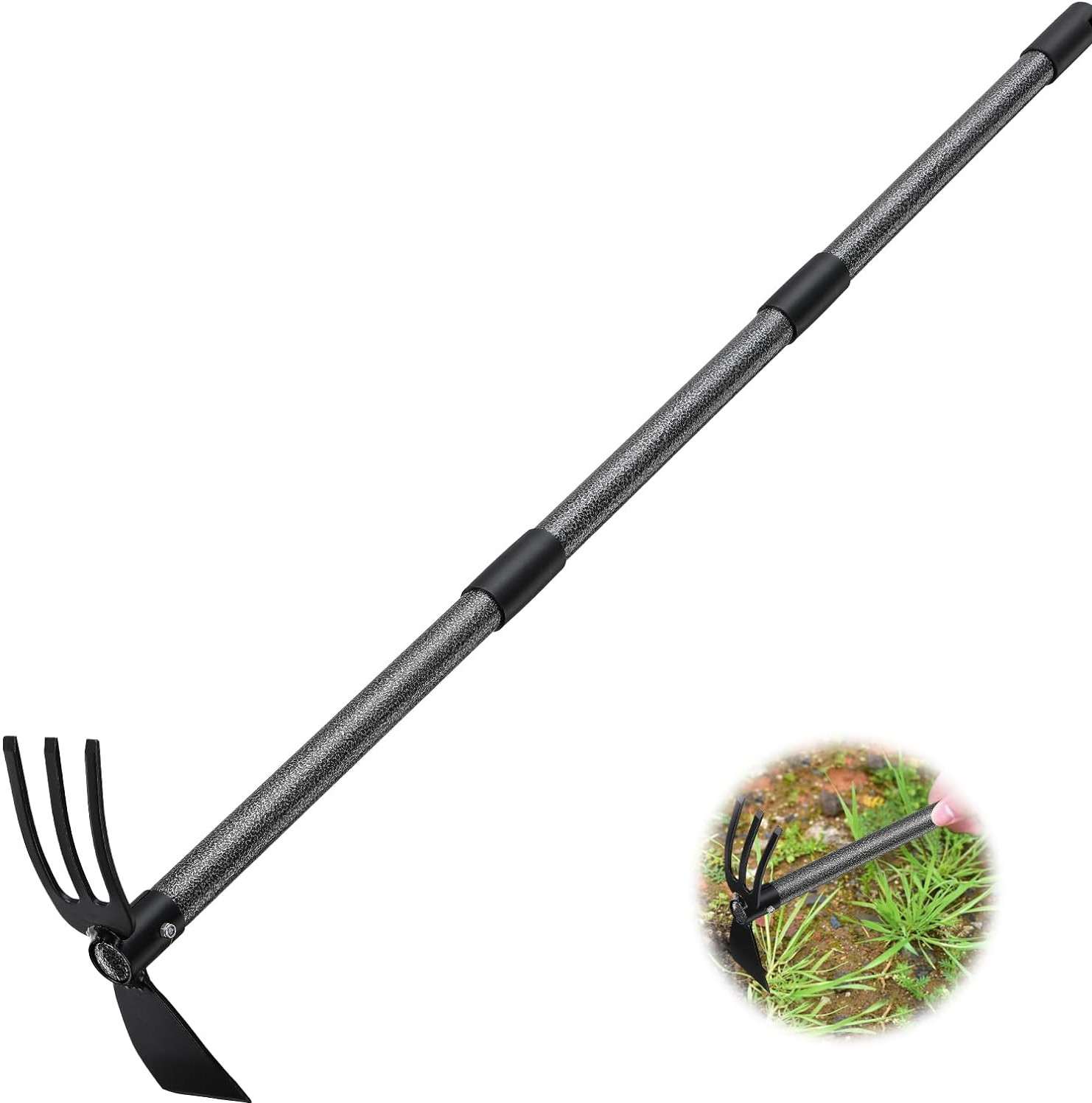 45” handle adjust Hoe Cultivator for Weeding, Tilling, Lossening Soil Planting