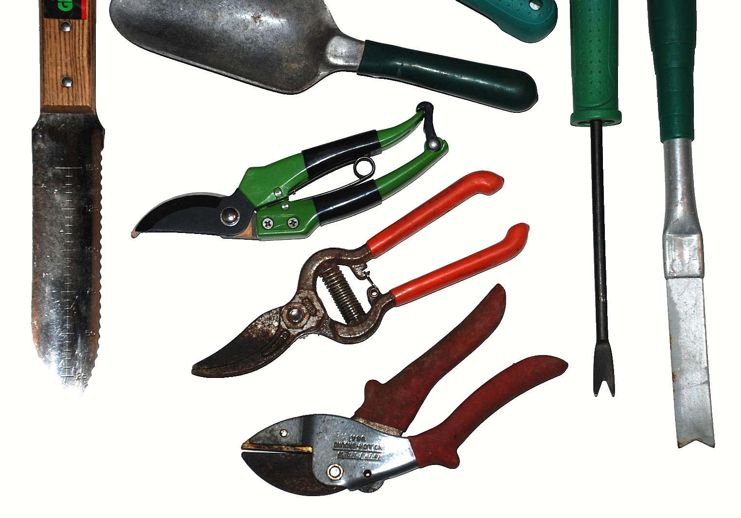 Gardening Tools Pruners Corona 80 True Tempered Green Top Weeding Knife Lot of 8