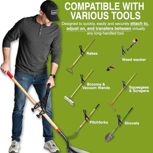 Universal Handle Attachment for String Trimmer, Weedeater, Rake & Shovel | Ergon