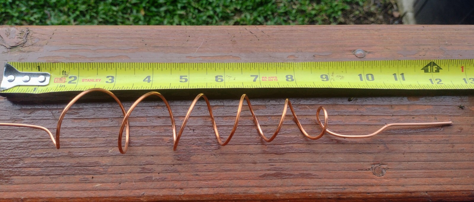 Electroculture Copper Spiral Antenna (12″ Tapering Coil) Garden Tool Decoration