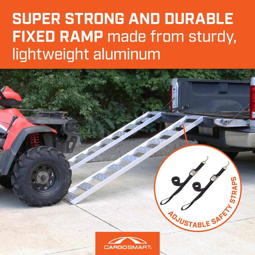12 in. W x 78 in. L 1250 lbs. Capacity Aluminum Straight Fixed Truck Loading ( 2