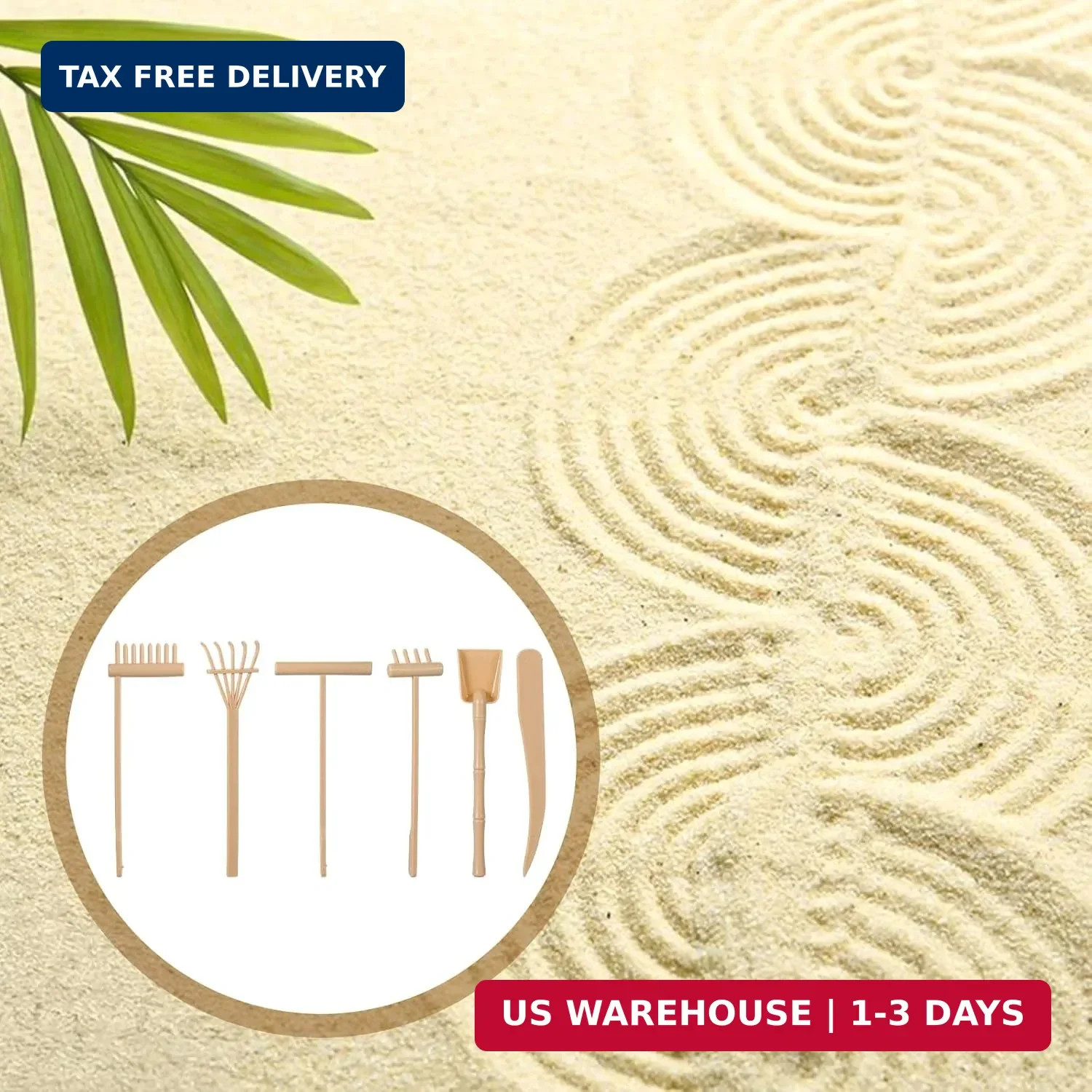 12PCS Mini Zen Garden Rake Tools, 2 Sets Zen Garden Accessories, Small Sand Zens