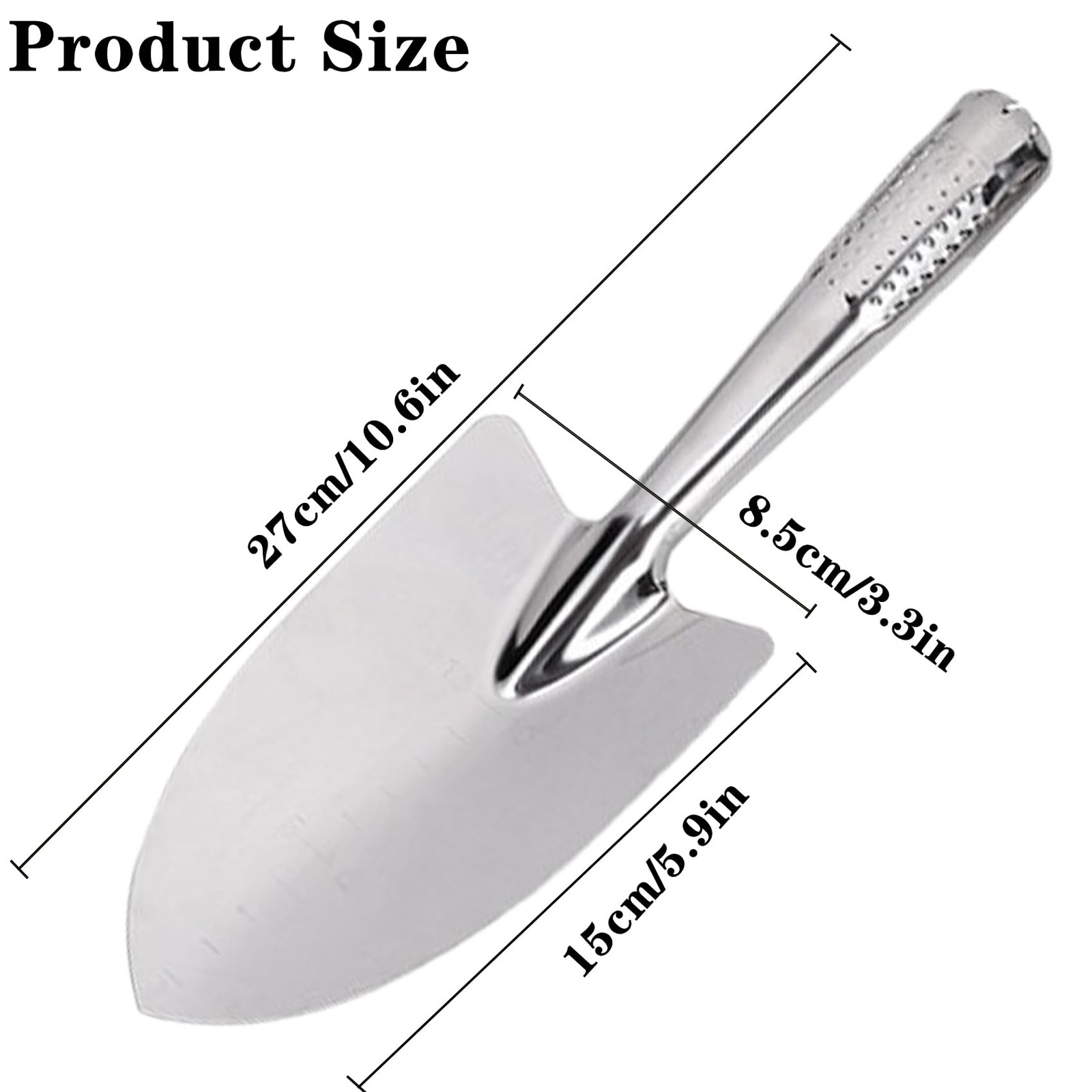 Garden Trowel Stainless Steel Rust Resistant Hand Shovel Garden Spade Small G…