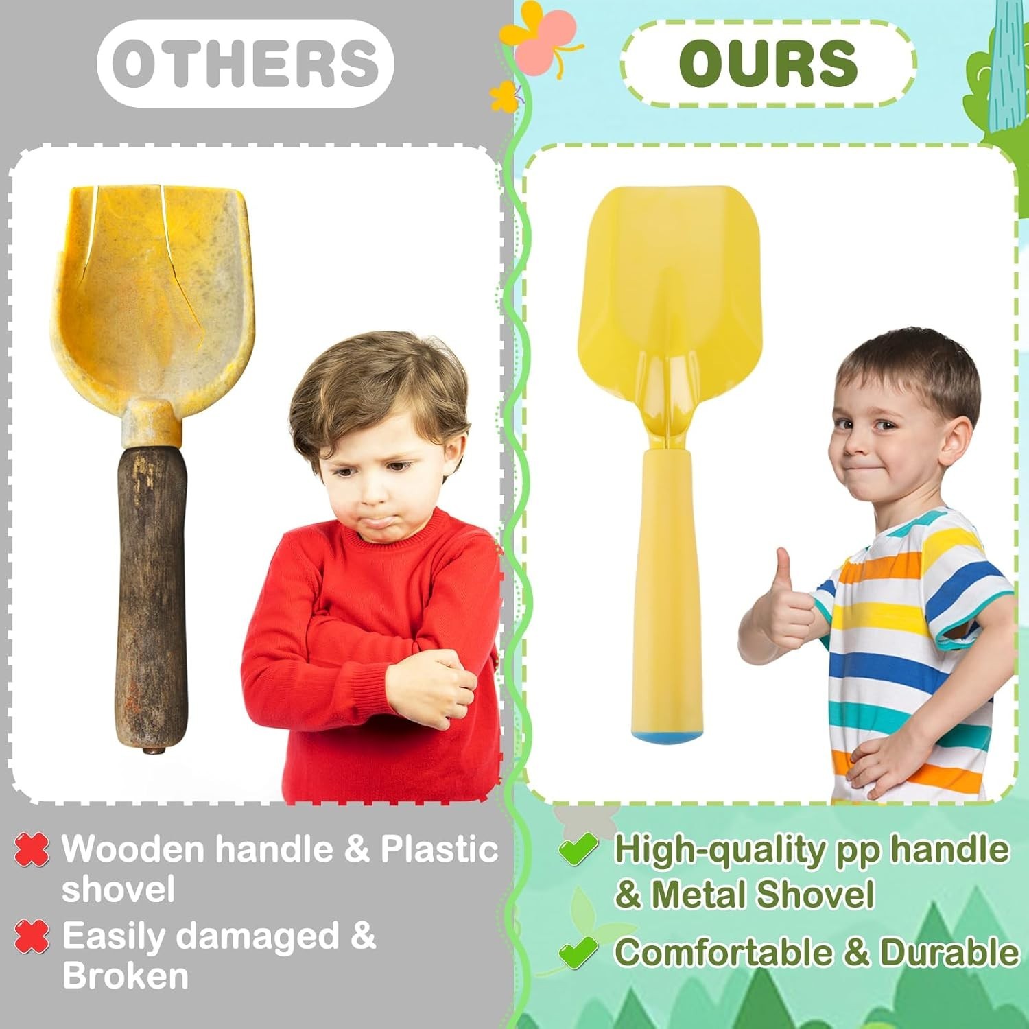 Sturdy Kids Gardening Toy Set with Gloves & Watering Can – Gift for Toddlers