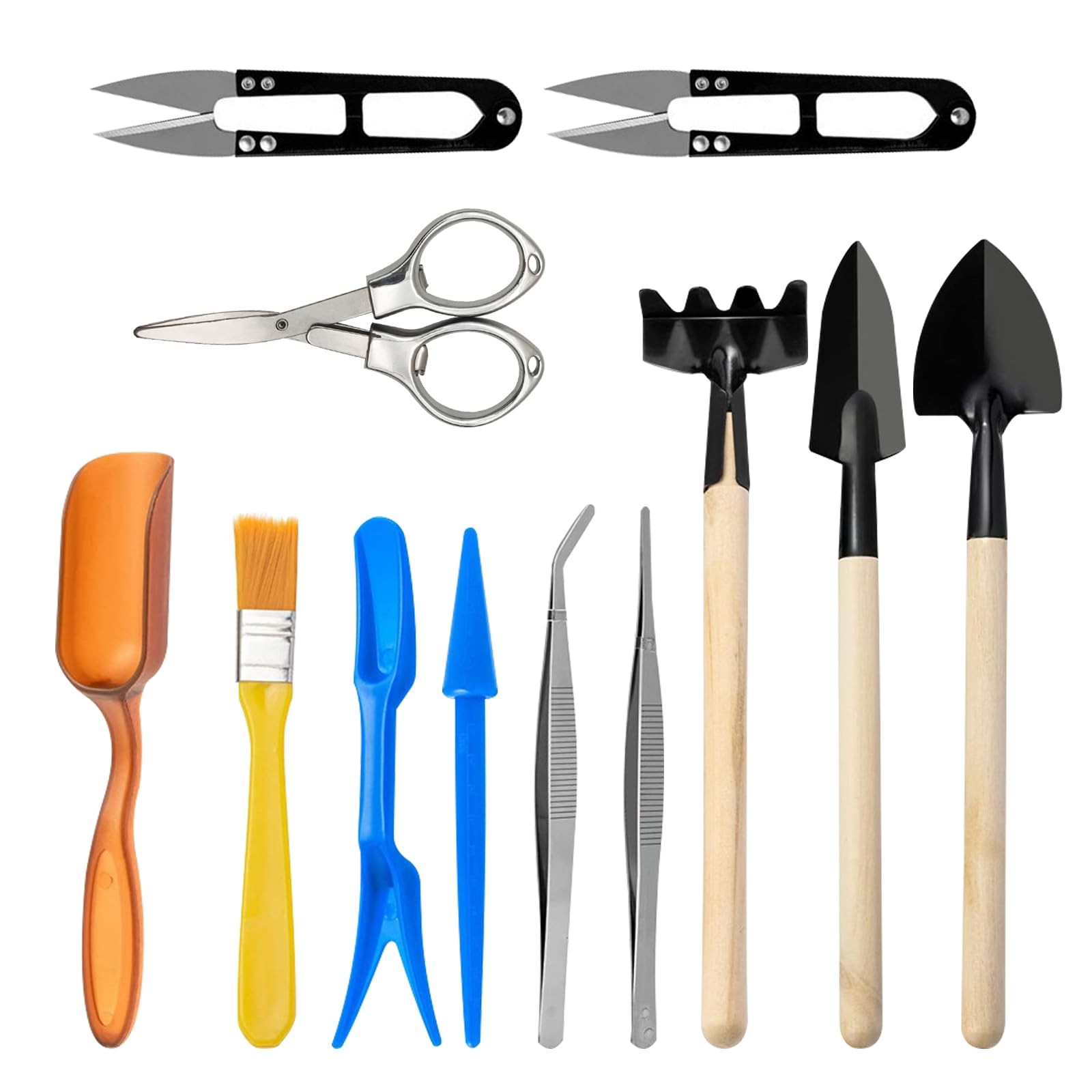 Mini Garden Tool Set, 12pcs Portable Gardening Hand Tools Set, Multiple Minia…