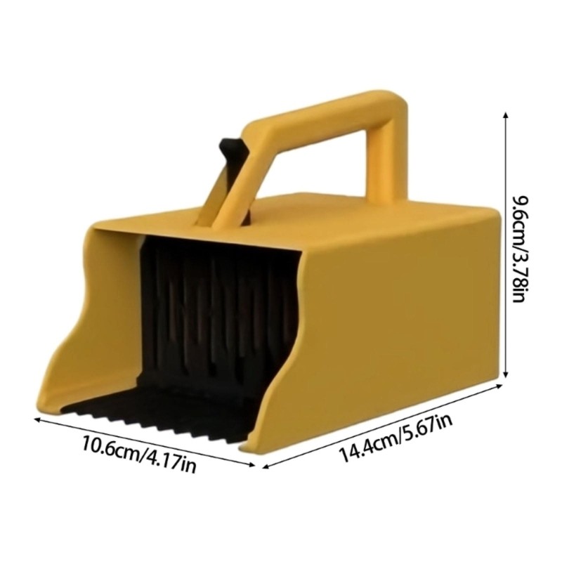 Fruit Harvest Tool with Comb Teeth and Collection Bin for Raspberries Garden Use
