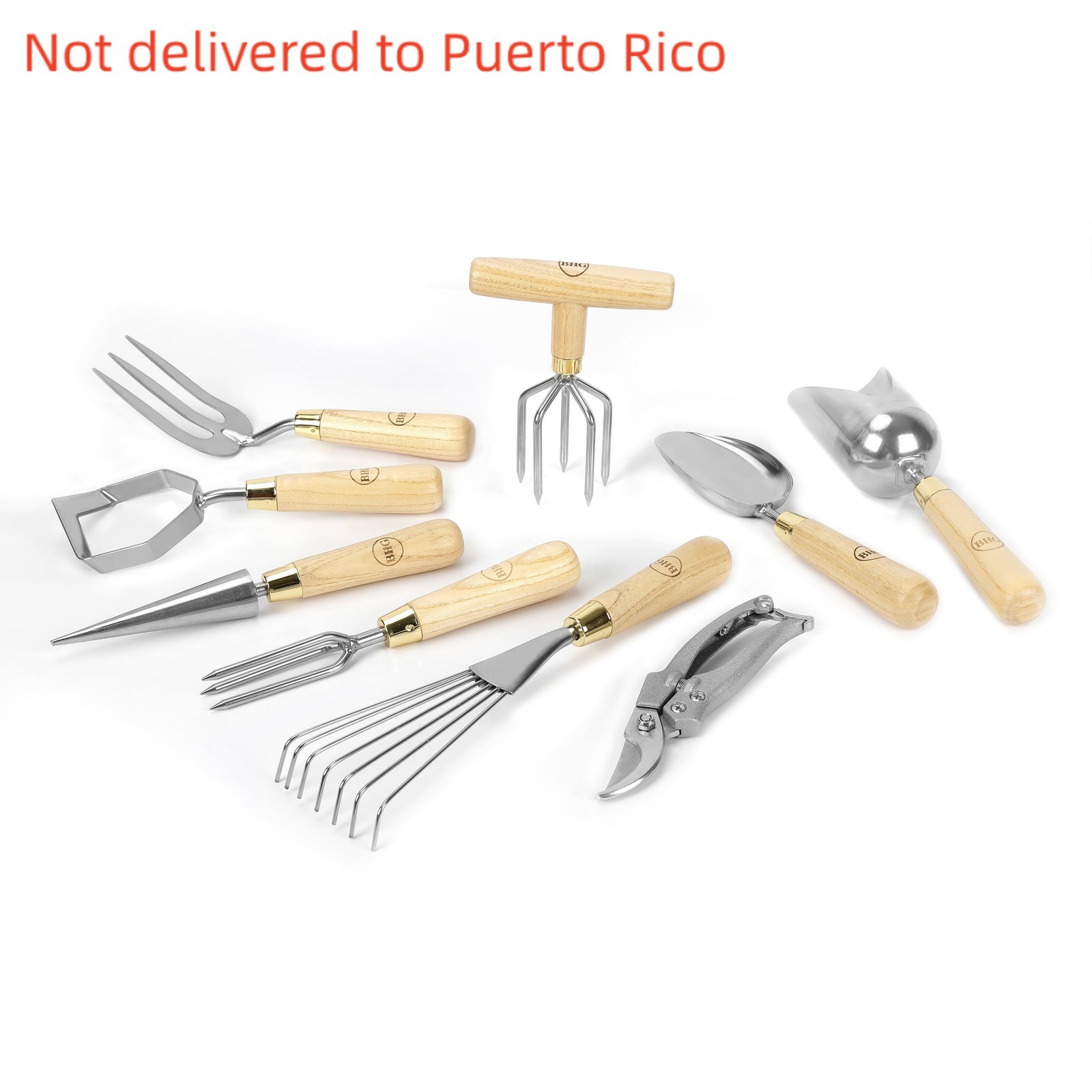 9-Piece Stainless Steel Gardening Tool Set-NEW