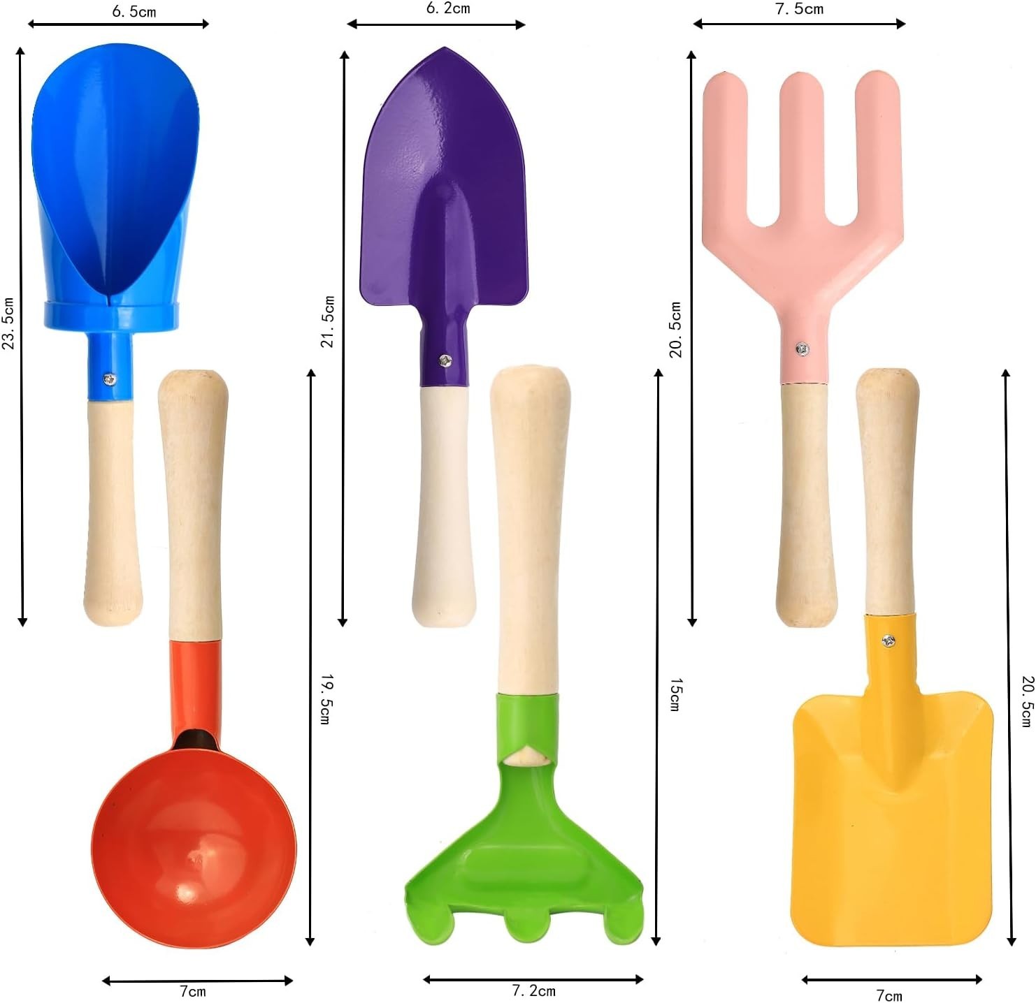 Safe & Lightweight 8″ Kids Gardening Tools – Ideal for Outdoor Adventures