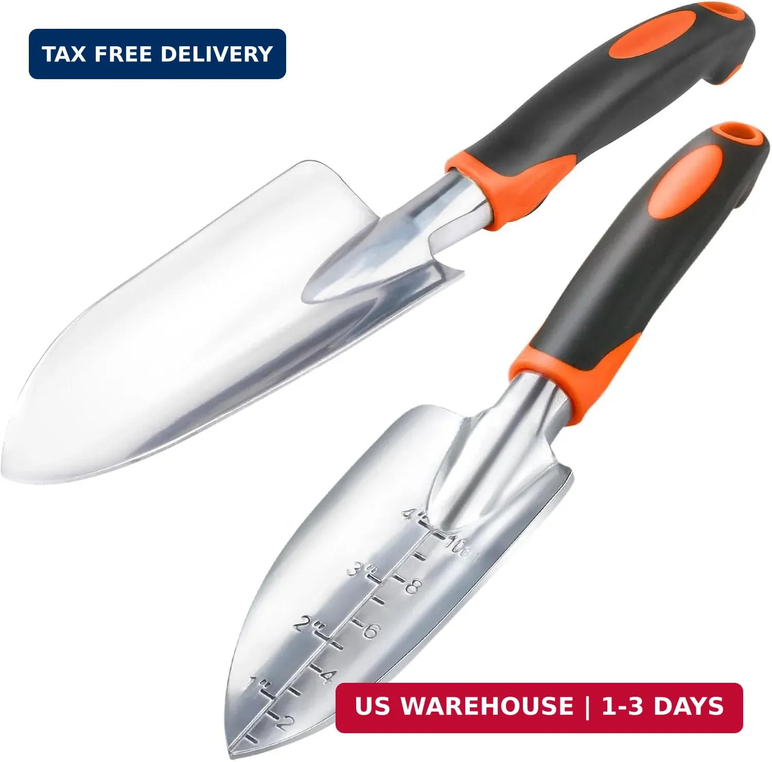 Garden Shovel Trowel Garden Tool Set, 2 Pack Heavy Duty Gardening Tools Set Incl