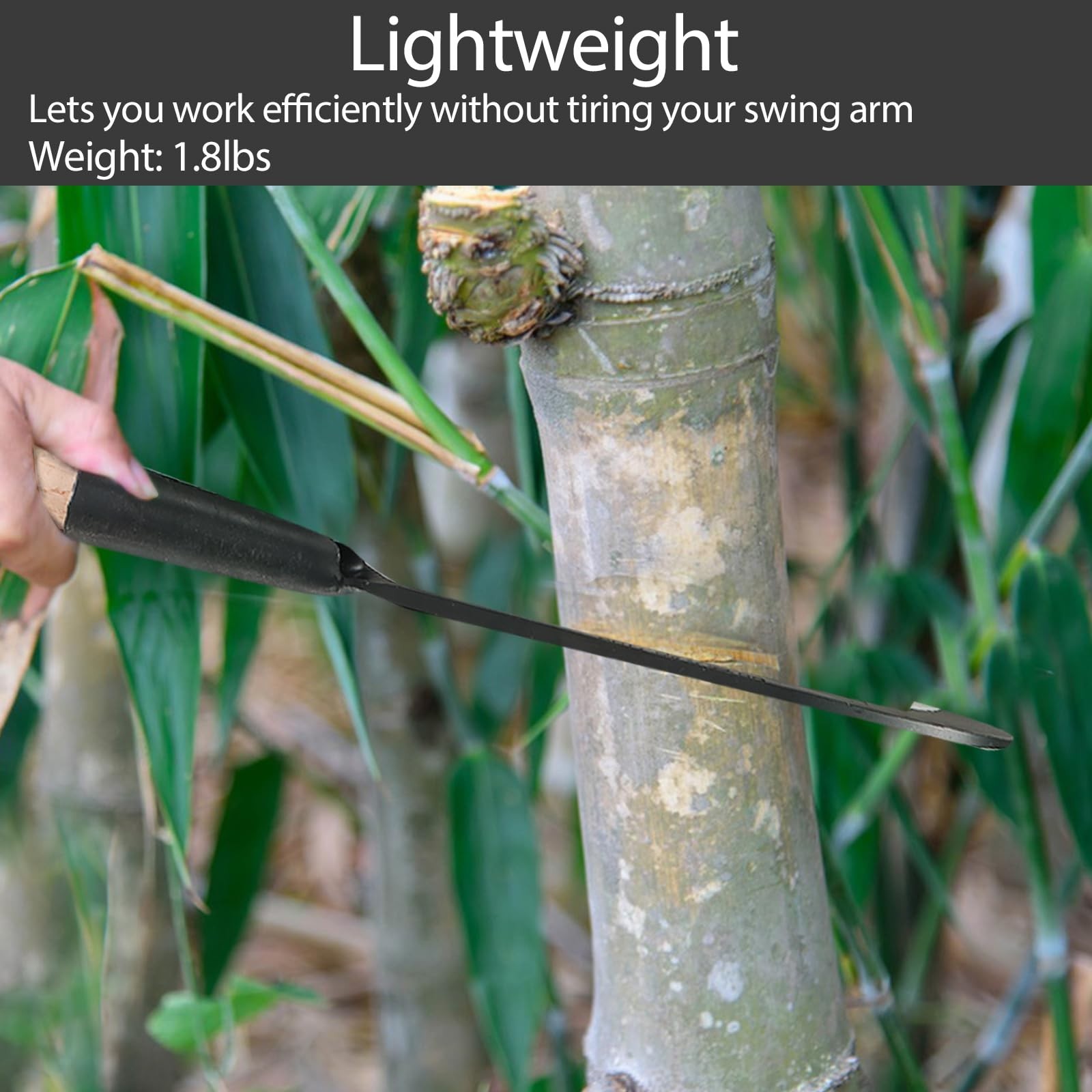 Heavy Duty Sickle Garden Tool, Steel Billhook Machete Knife for Weeding & Cuttin