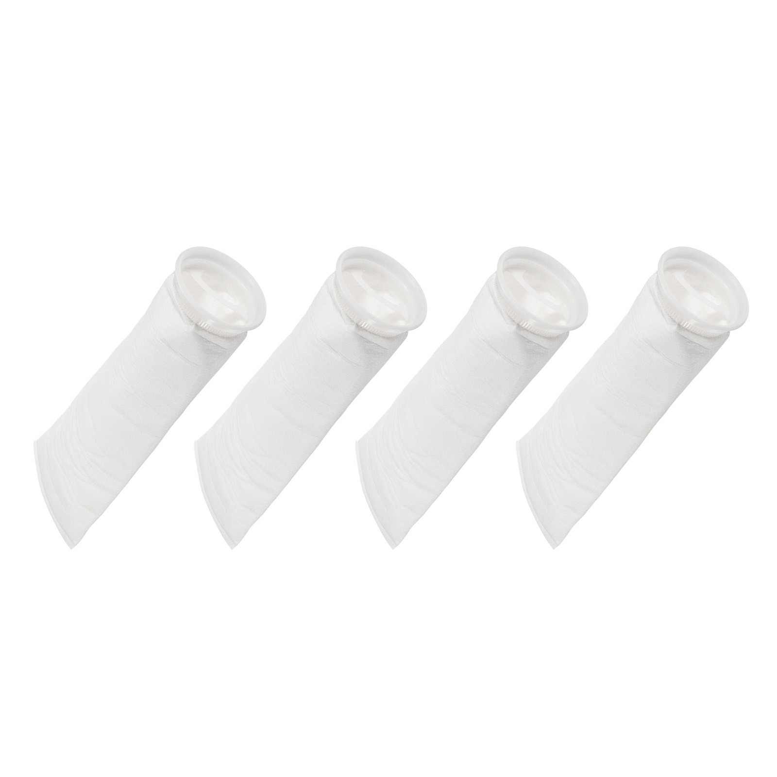 4″ Ring Filter Socks 5 Micron Mesh Bags Pool Skimmer Basket White 4Pack