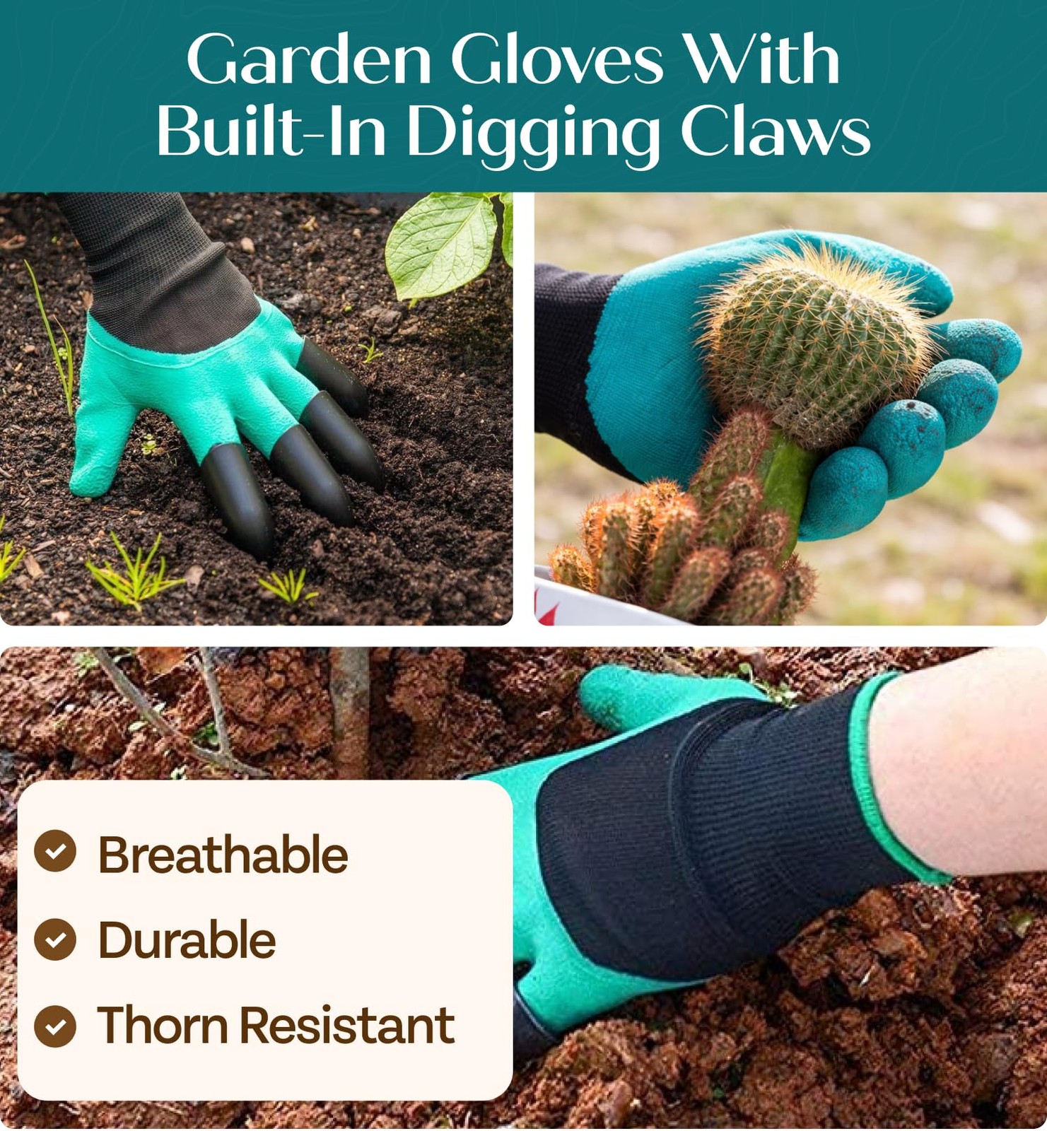 Heavy Duty Gardening Tools – Gardening Gifts for Women, Men, Mom, Dad – Durab…