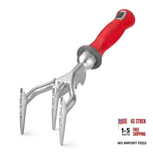 Double-Sided Garden Cultivator/Tiller | Cultivate, Till, Break Up Soil |