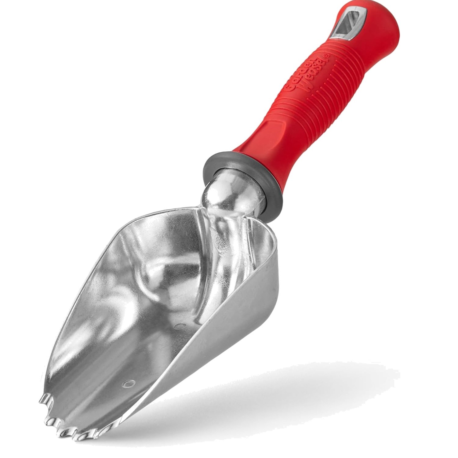 Durable 13-Inch Gardening Scoop with Textured Grip for Effortless Soil Transfer