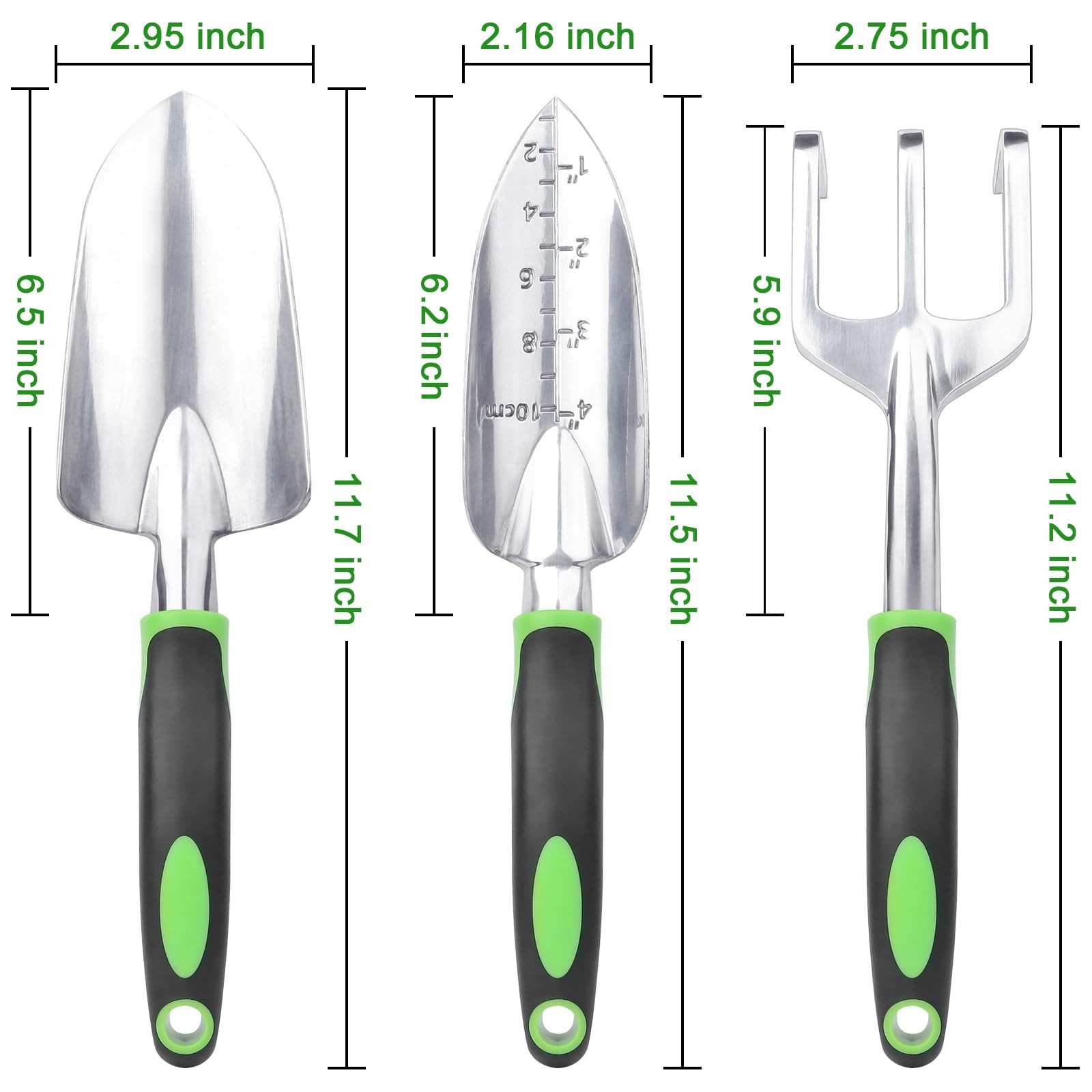 Garden Tools Set 3 Pack Heavy Duty Gardening Tools Set Include Garden Shovel …