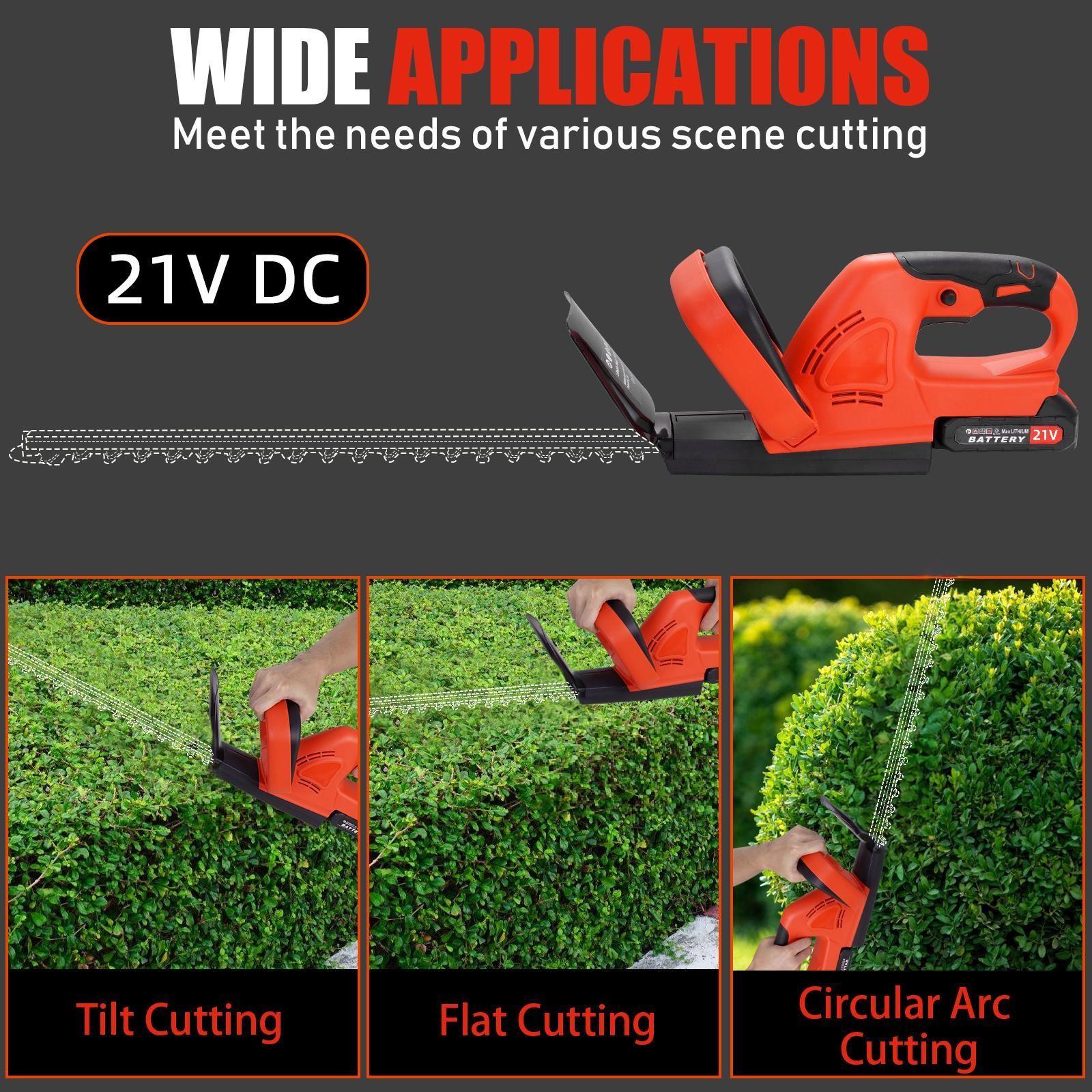 Hedge Electric Machine Rechargeable, Home Pruning Trimmer, Multi-functional,