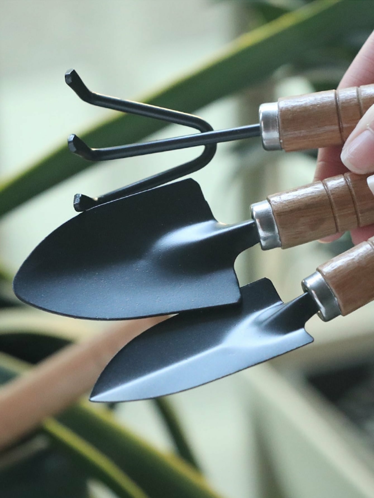 3pcs Garden Mini Tool Set Shovel Rake for Plants Hand Tools Set