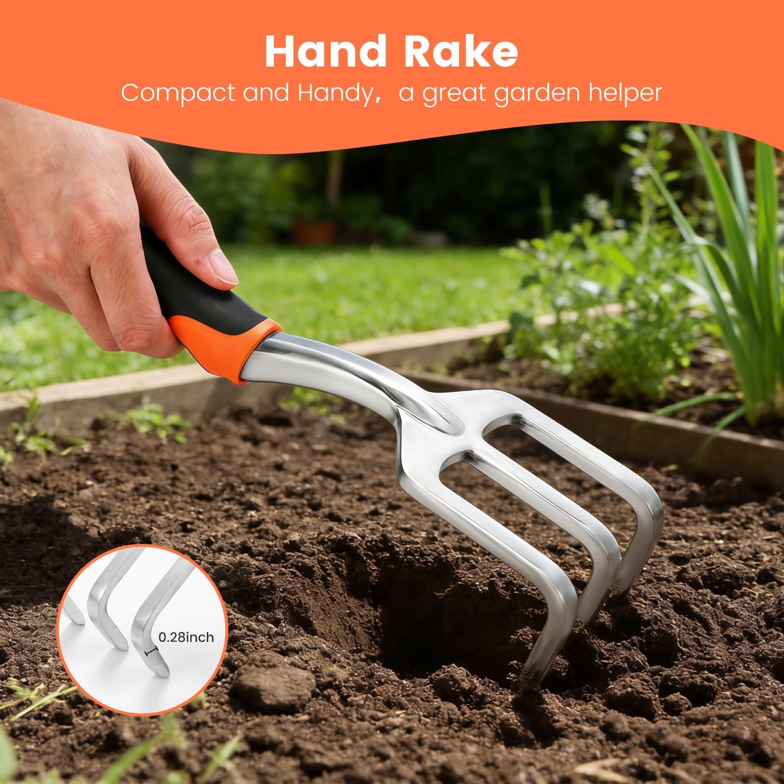 6-Piece Gardening Tools Set, Includes Trowel, Pruning Shear, Cultivator & Mor…