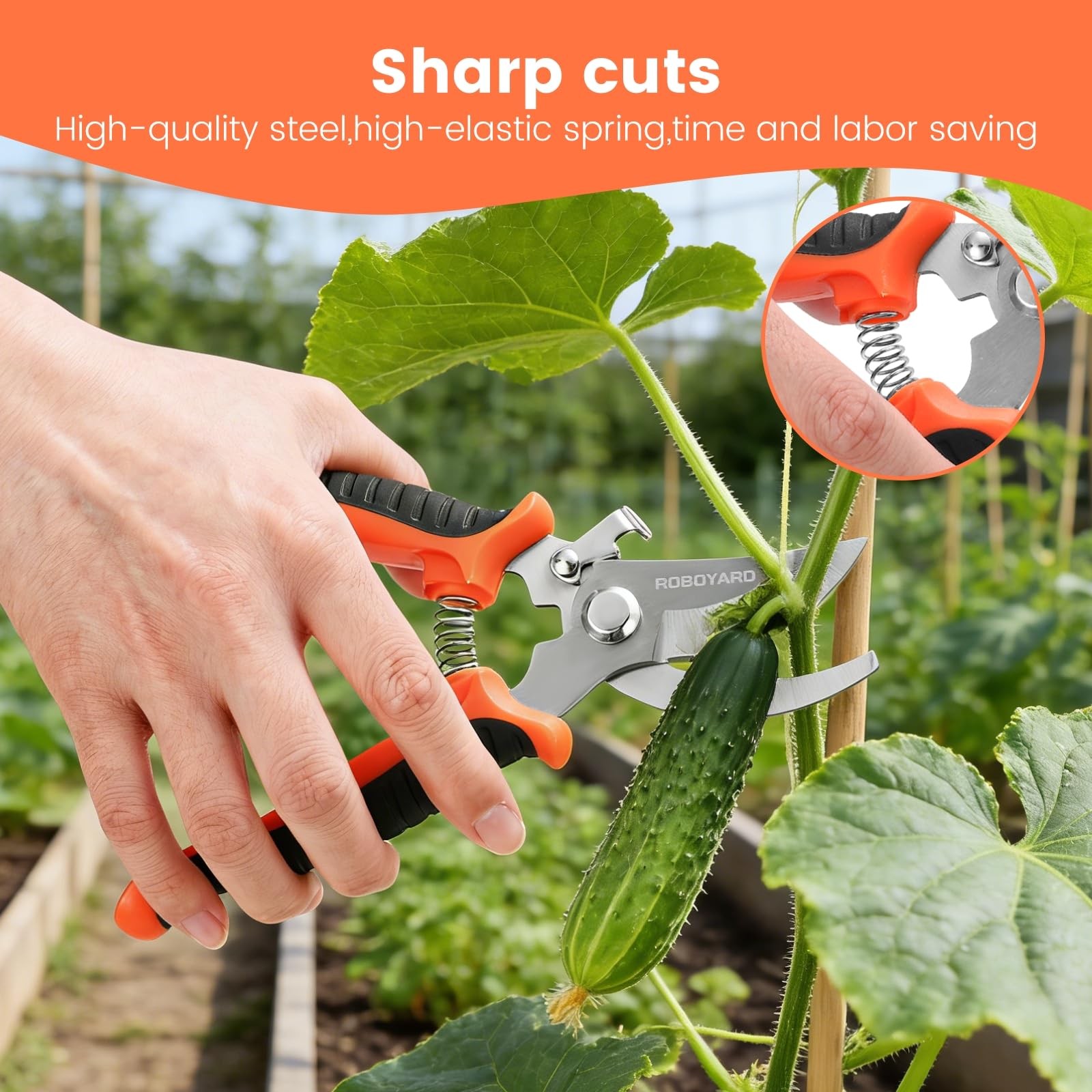6-Piece Gardening Tools Set, Includes Trowel, Pruning Shear, Cultivator & Mor…