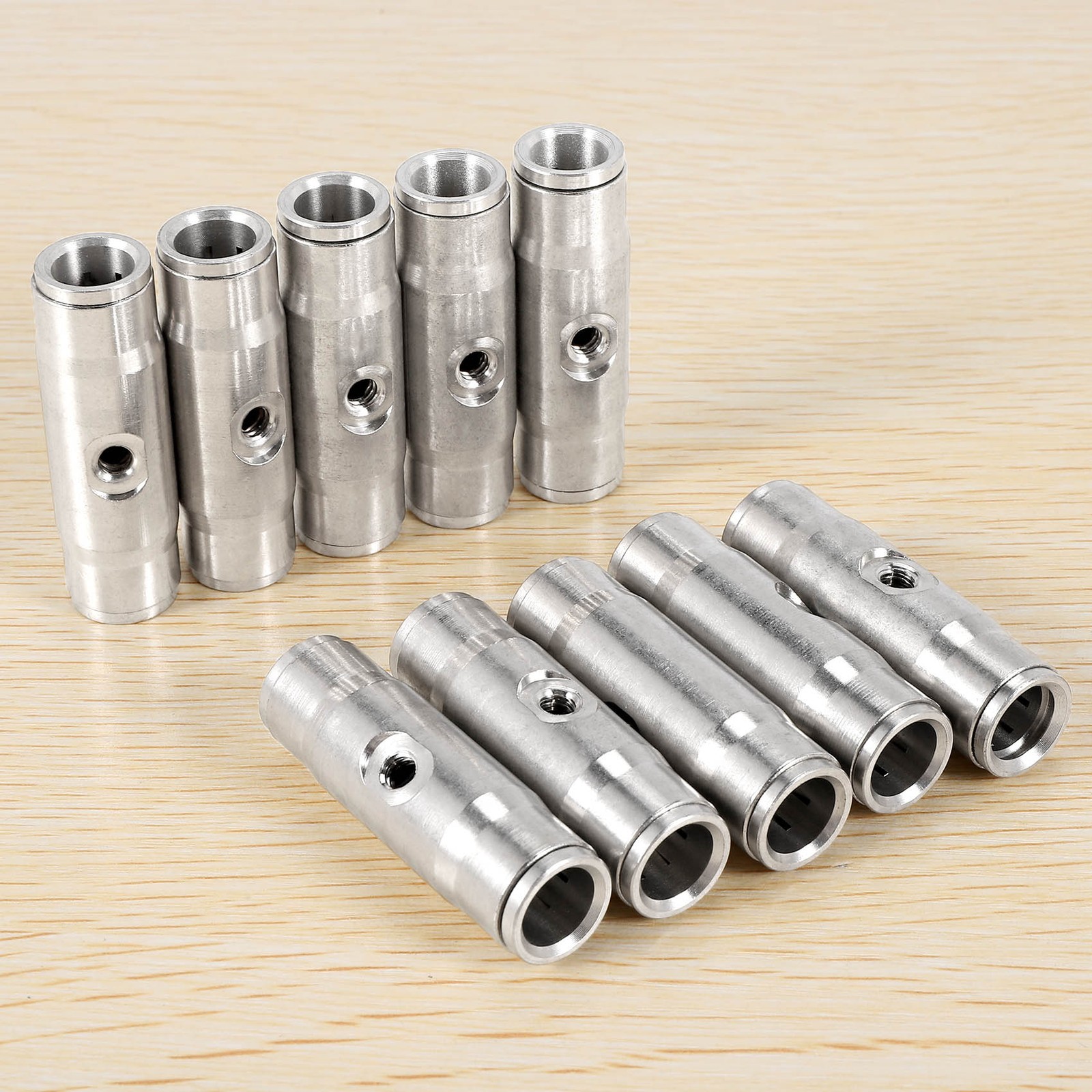 10Pcs 3/8 inch Slip Lok Misting Nozzle Coupling Tees 10/24 UNC 1000 PSI 8204