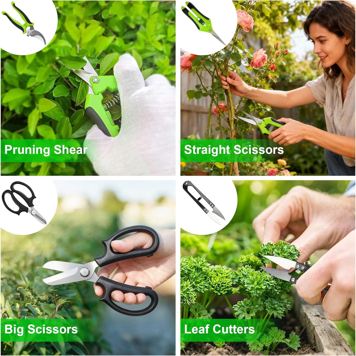 Gardening Tools 20-Piece Gardening Hand Tools, Garden Tools Set for Beginner, In