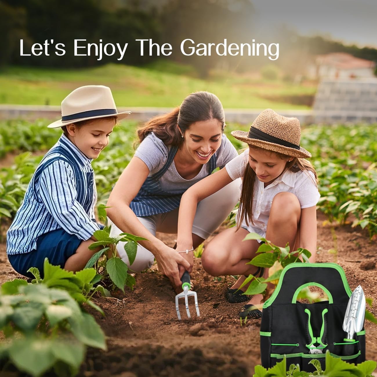 Gardening Tools Set 8PCS Heavy Duty Aluminum Alloy with Storage Bag