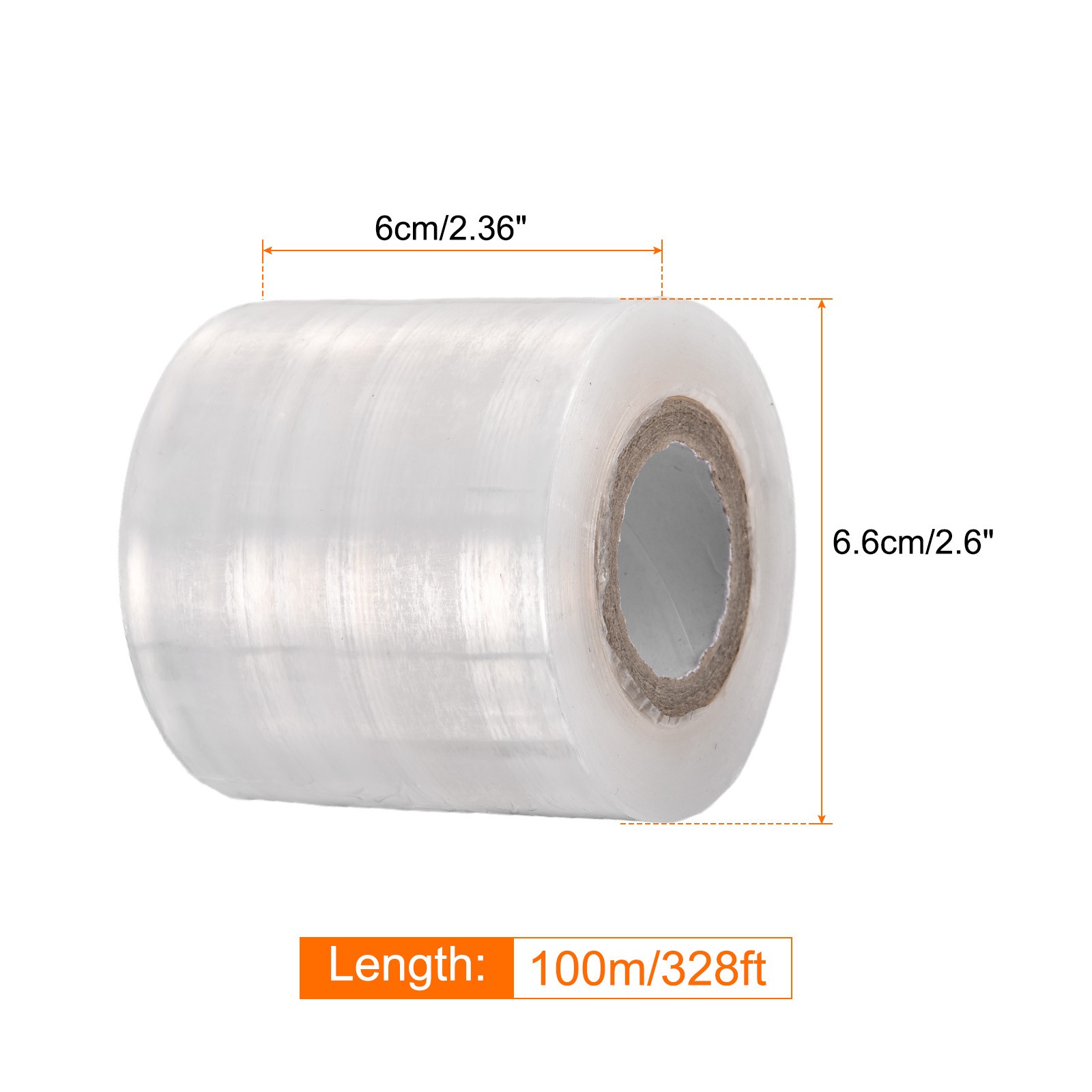 3 Rolls Fruit Tree Grafting Tape 6CM x 10M PE Grafting Film, White