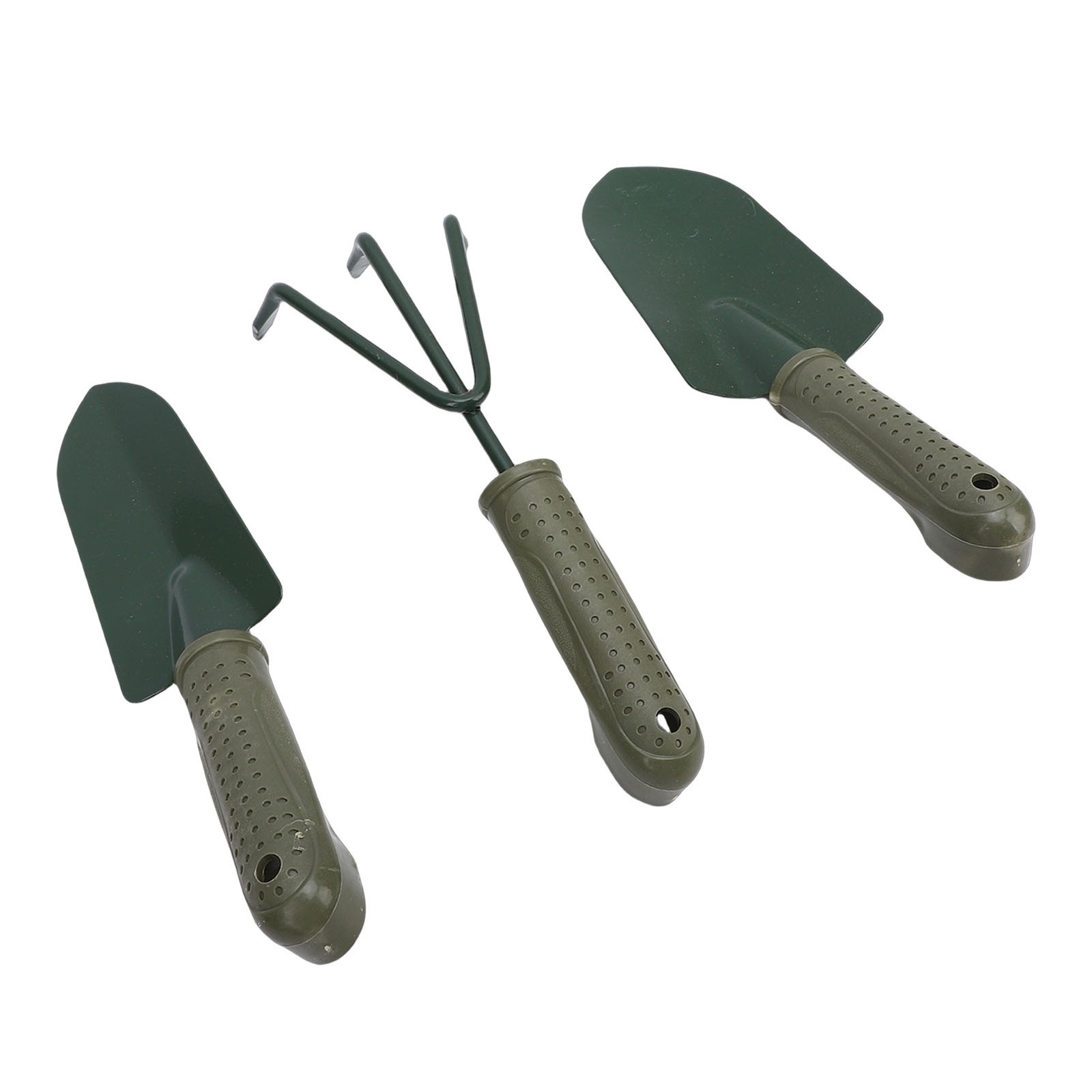 NEW 3 Prong Garden Rake Sturdy Ergonomic Shovel For Gardening
