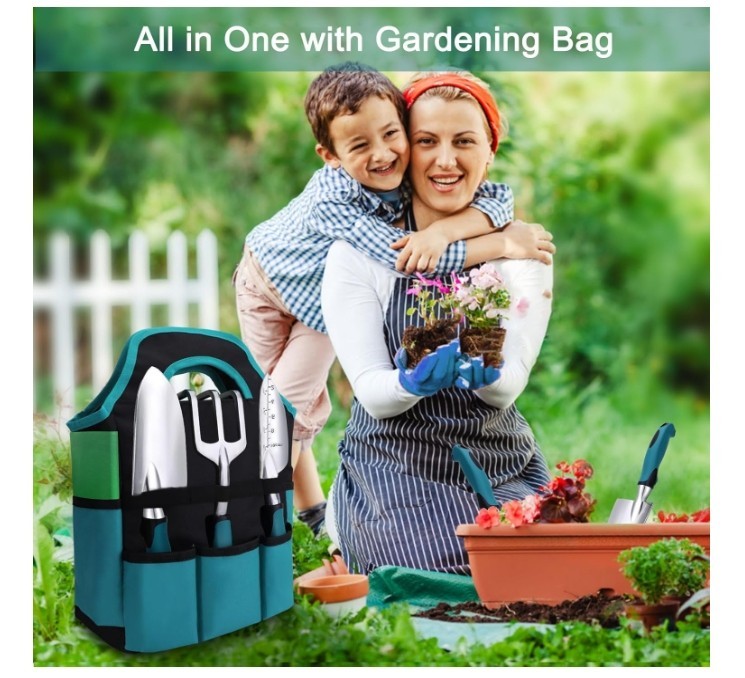 Garden Tools 7-Piece, Gardening Hand Tools, Gardening Tools Set with Rust-Proof