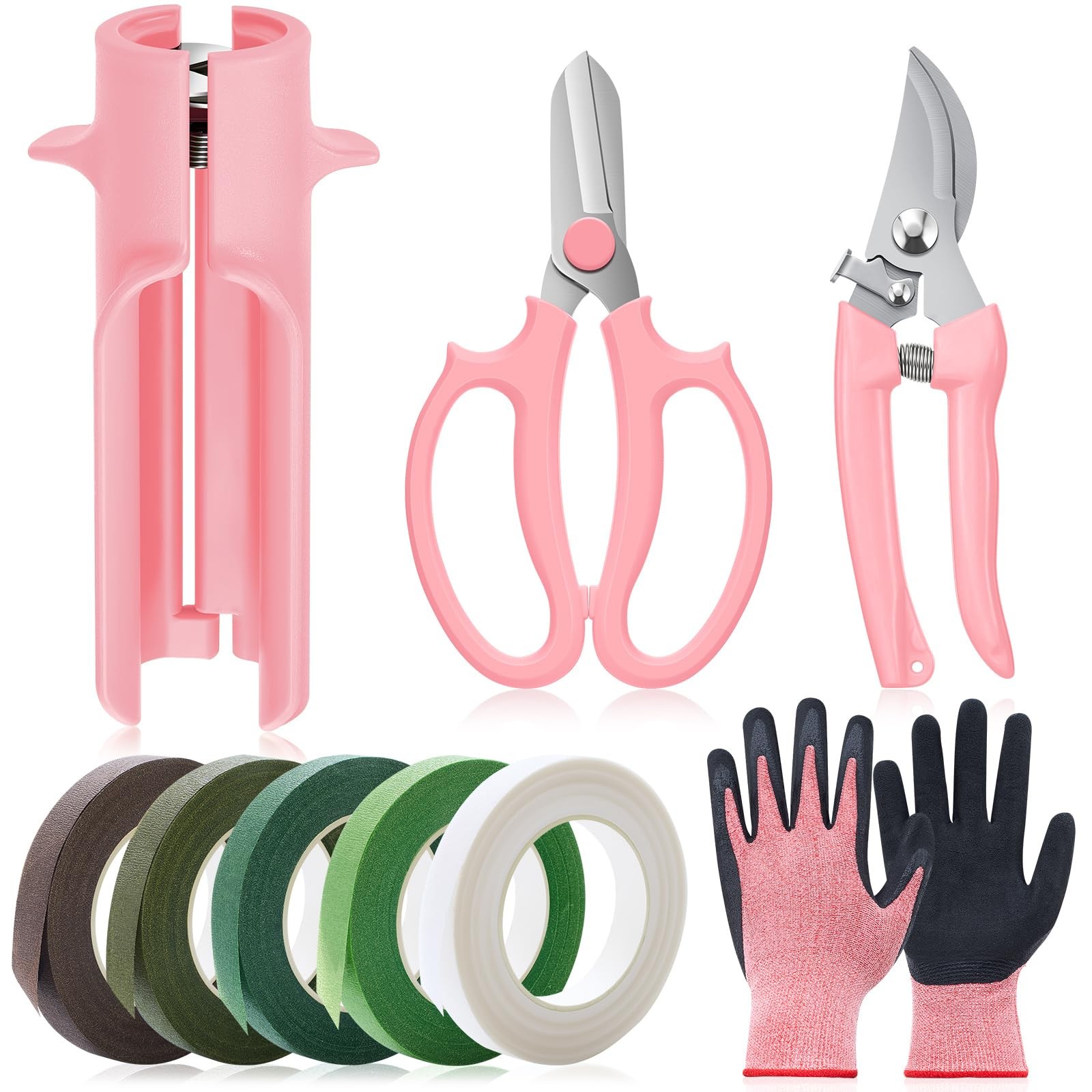 9 Pcs Rose Thorn Remover Set Include 1 Flower Thorn Stripper Tool 5 Floral Ta…
