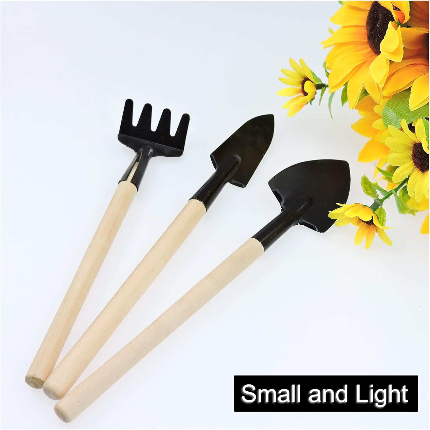 Mini Gardening Tools, 3pcs Portable Garden Hand Tools Set, Miniature Gardening R