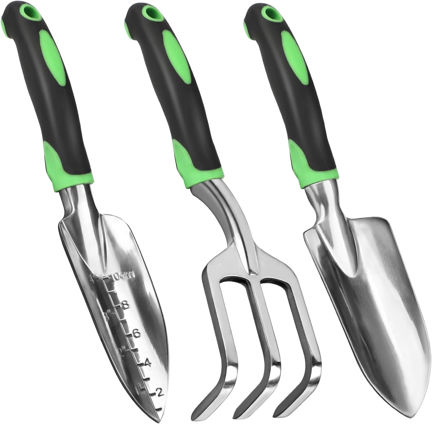 Garden Tool Set, 3 Pack Heavy Duty Gardening Hand Tools with Non-Slip Rubber …