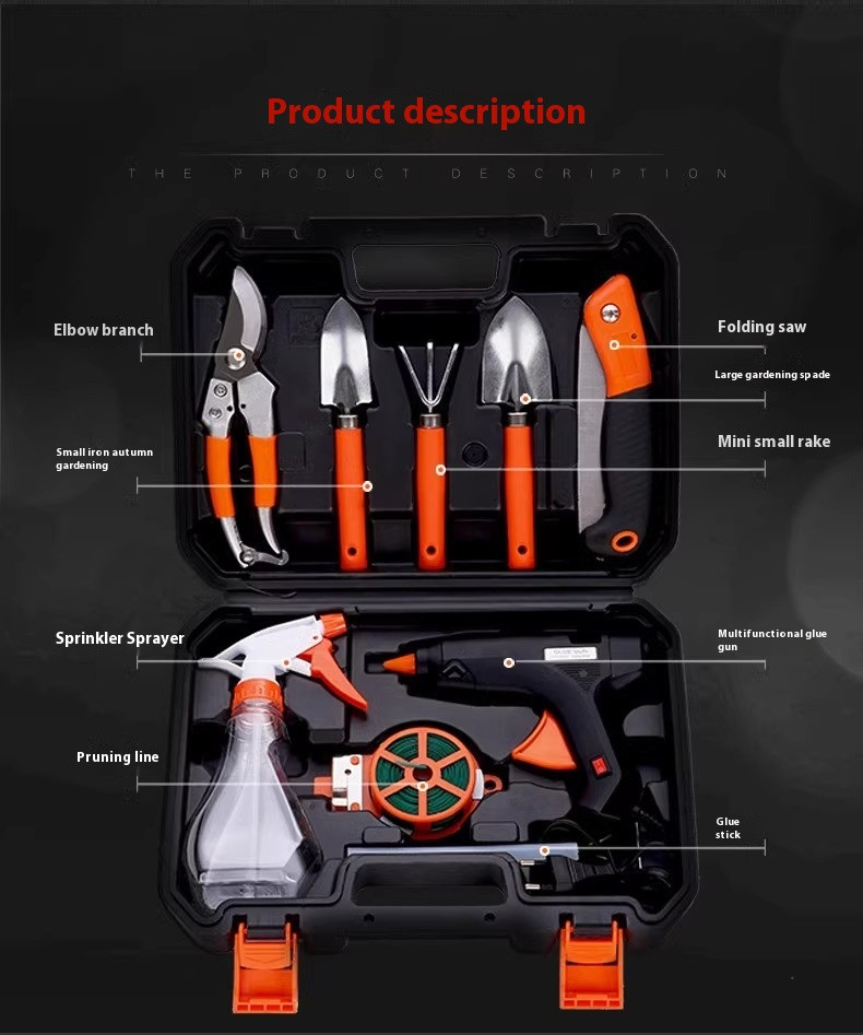 Hardware Toolbox Garden Gardening Tools Combination Set Electric Heating Glue