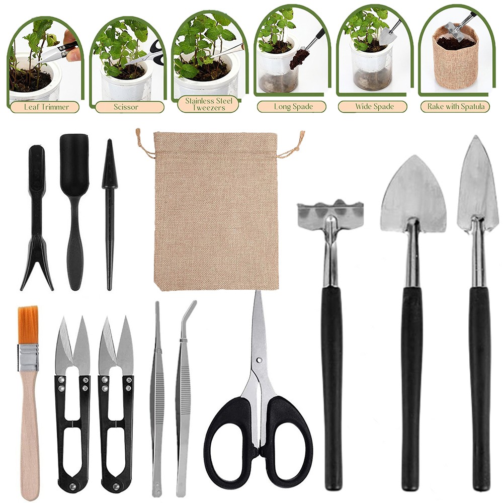 Succulent Gardening Tool Set Mini Garden Hand Transplanting Indoor Plants 12PCS.