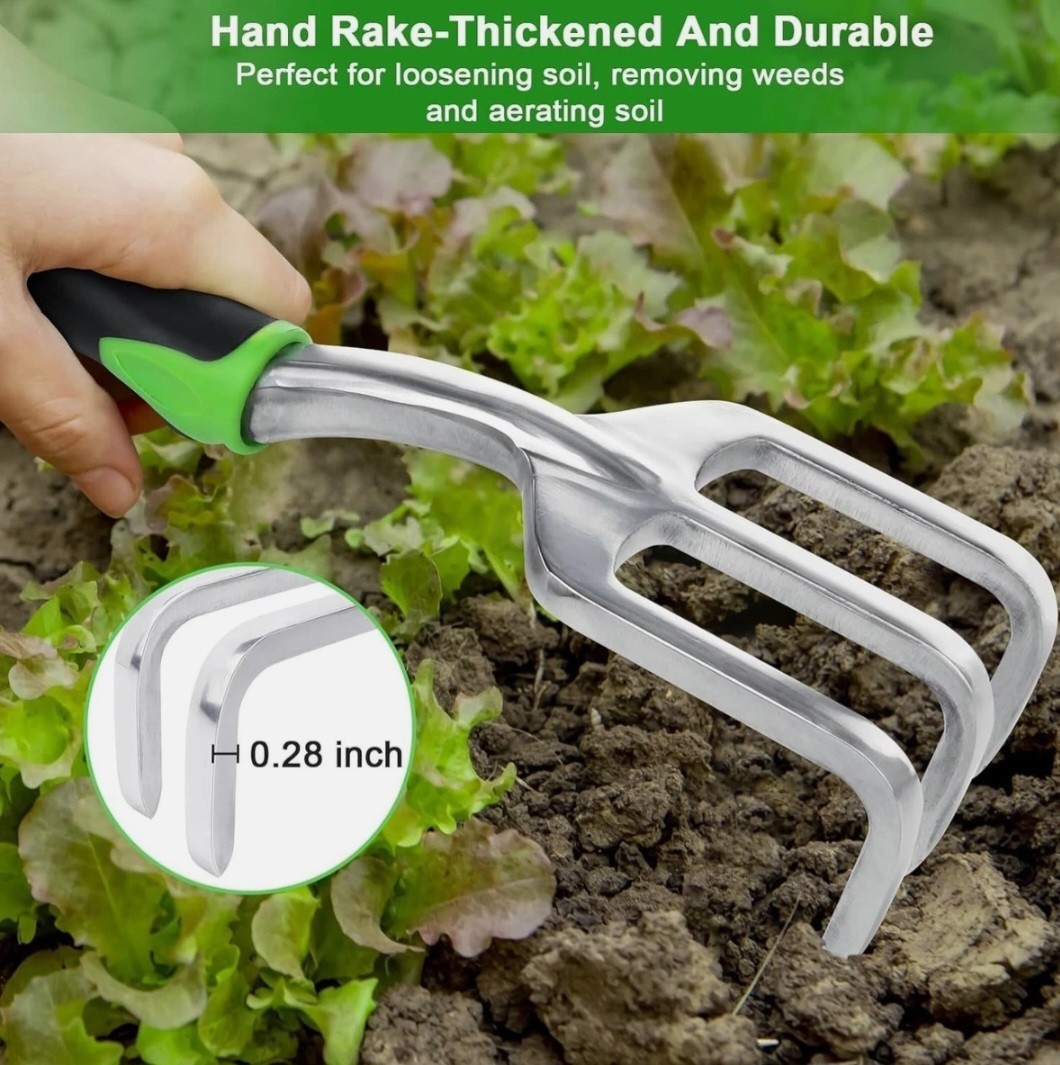 Ergonomic 3-Piece Gardening Tools Set for Stress-Free Gardening – Easy to Clean
