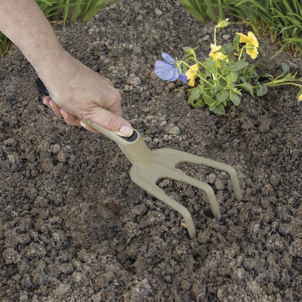 12″ Durable Composite Resin Hand Cultivator Garden Planting Tool Plant Flower ..