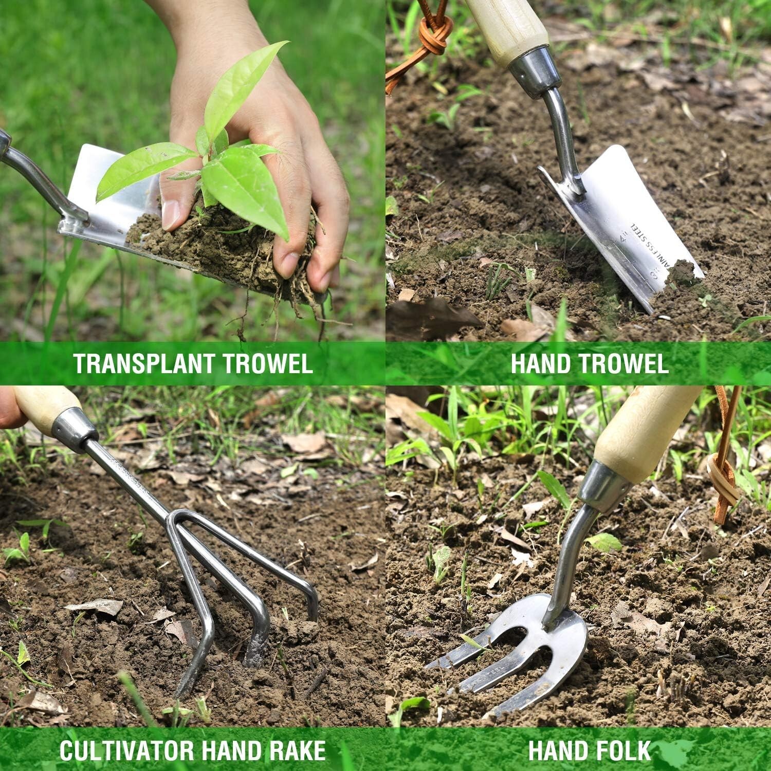 Ultimate Garden Tool Set: 8 Essential Tools with Tote Bag for Garden Enthusiasts