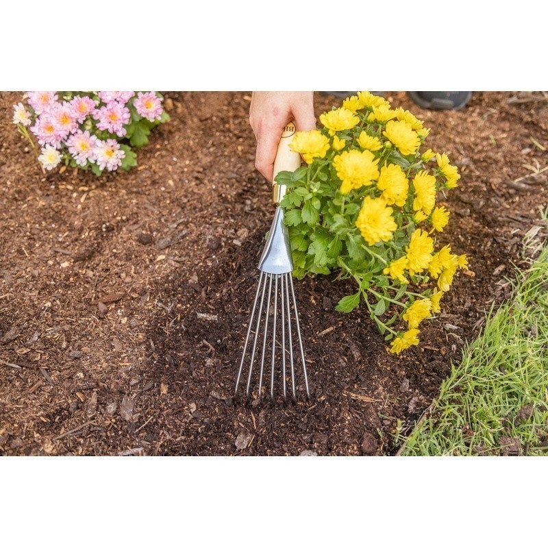9 Piece Gardening Tool Set Stainless Steel Tools W/ Ergonomic Wooden Handles New