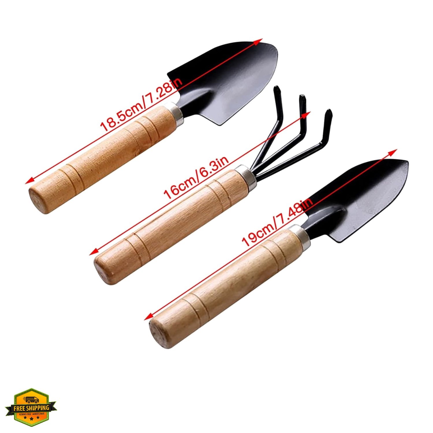 Garden Tool Set for Indoor Plants, 3 Pieces Portable Mini Gardening Kit Inclu…