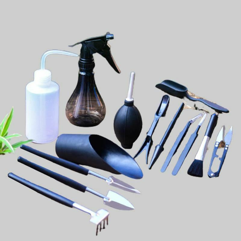 15pcs Mini Garden Tool Kit Succulent Potted Plant Trimming Bonsai Hand Tools