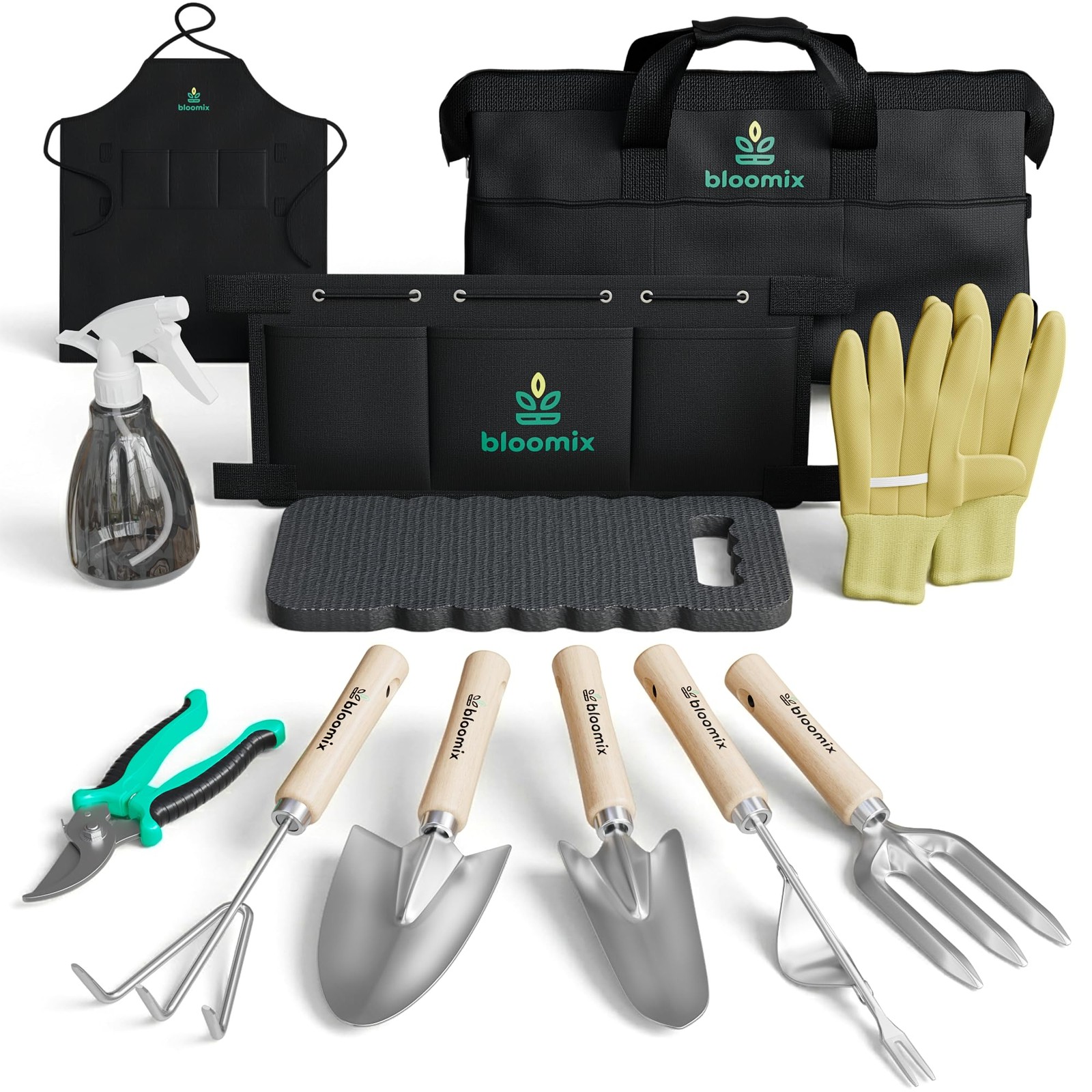 12Pcs Gardening Tools Set – Heavy Duty Garden Tools Set with Tool Bag, Kneeli…