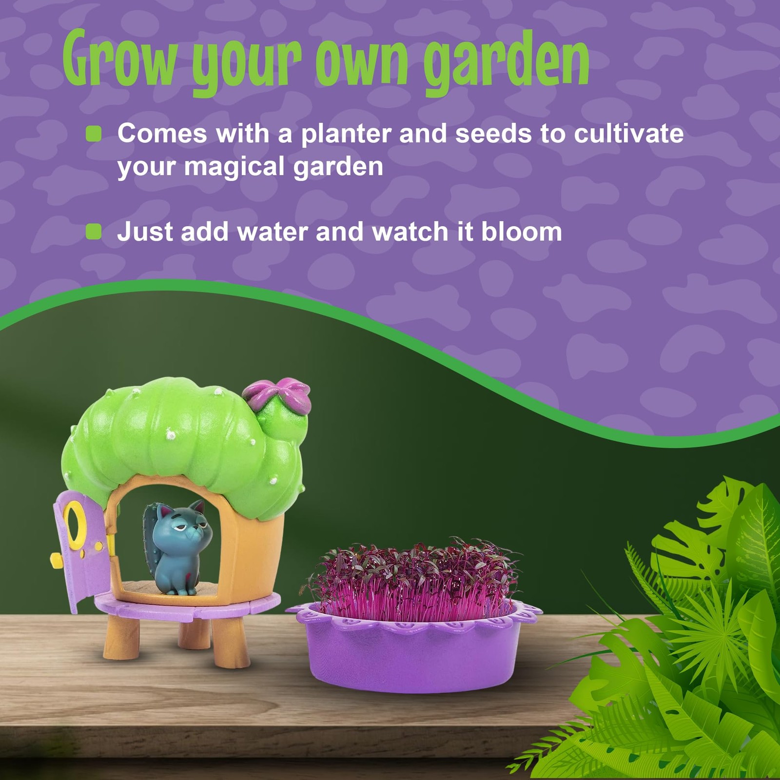 Nettles’ Nook Mini Terrarium- Tiny Garden with Shadow Fairy & Cat Doll – Grow…