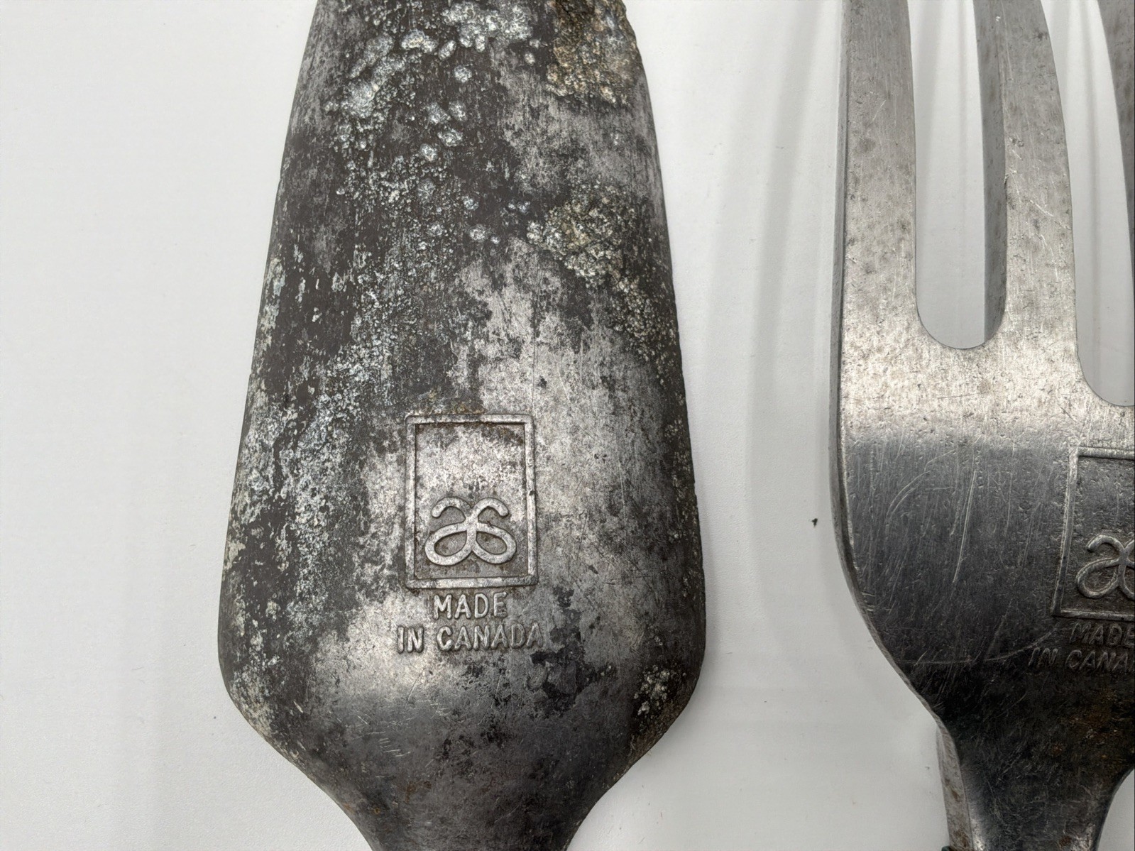 Vintage Allen Simpson 3 Pc Garden Hand Tool Set Trowel Transplanter Cultivator