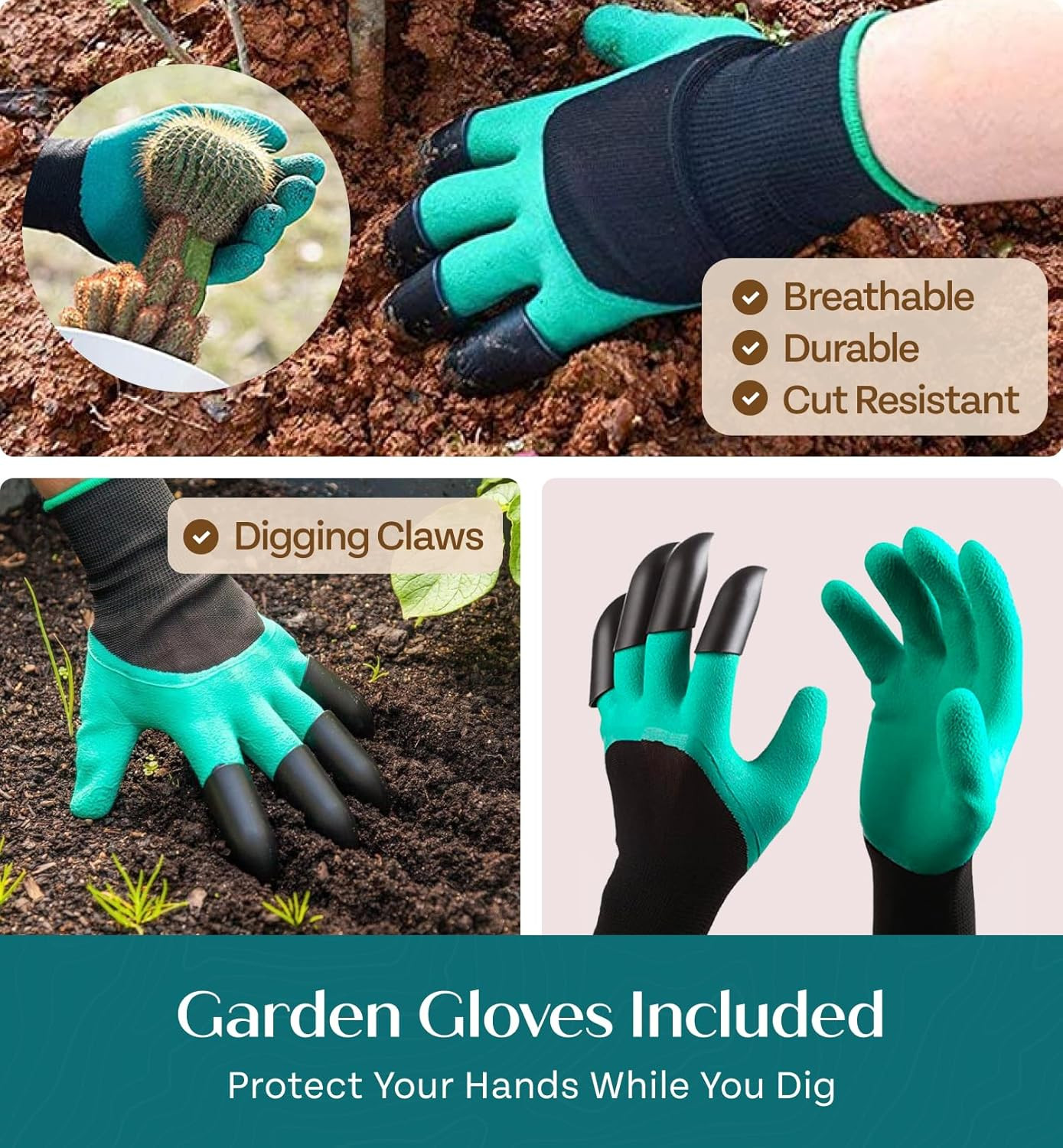 Heavy Duty Gardening Tools – Gardening Gifts for Women, Men, Mom, Dad – Durable,