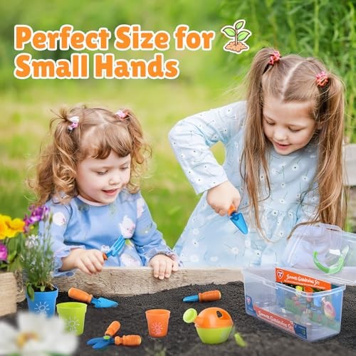 Kids Gardening Set, Garden Tool Set for Kids, Gardening Tools Kit with