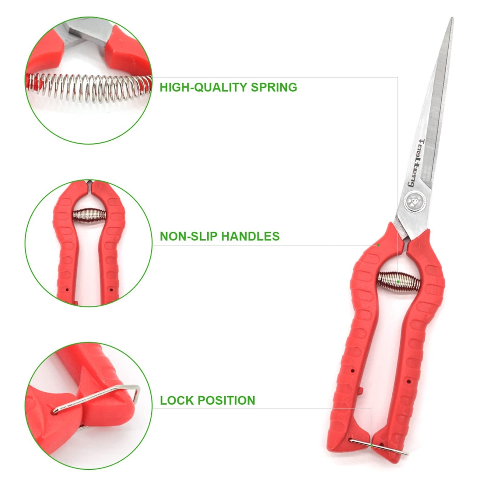 Extra Long Garden Scissor, Stainless Steel Pruning Shears, Bonsai Plant Trimm…