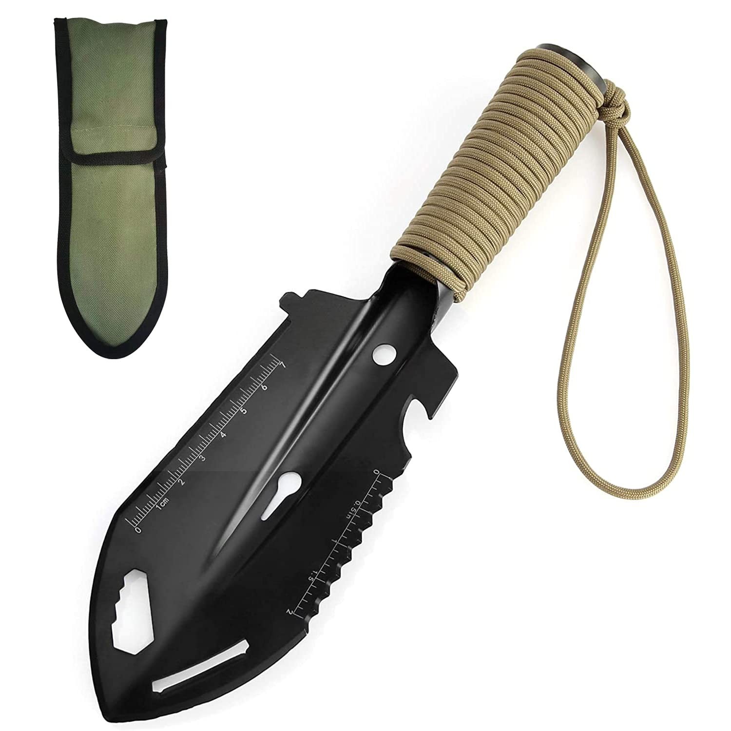 Backpacking Trowel Camping Shovel Hiking Trowel Gardening Tool Multitool 9 in…