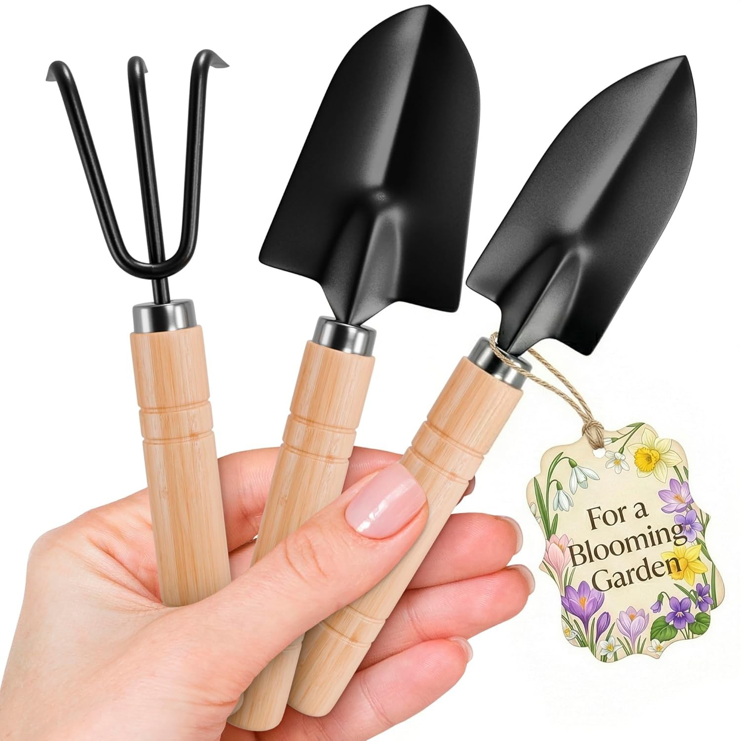 Delicate Plant Care 3-Piece Mini Tool Set – Perfect for Succulents & Bonsai