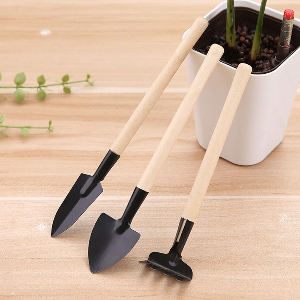 24pcs Mini Gardening Tools Set – Miniature Rake Trowel and Shovel with Smooth…