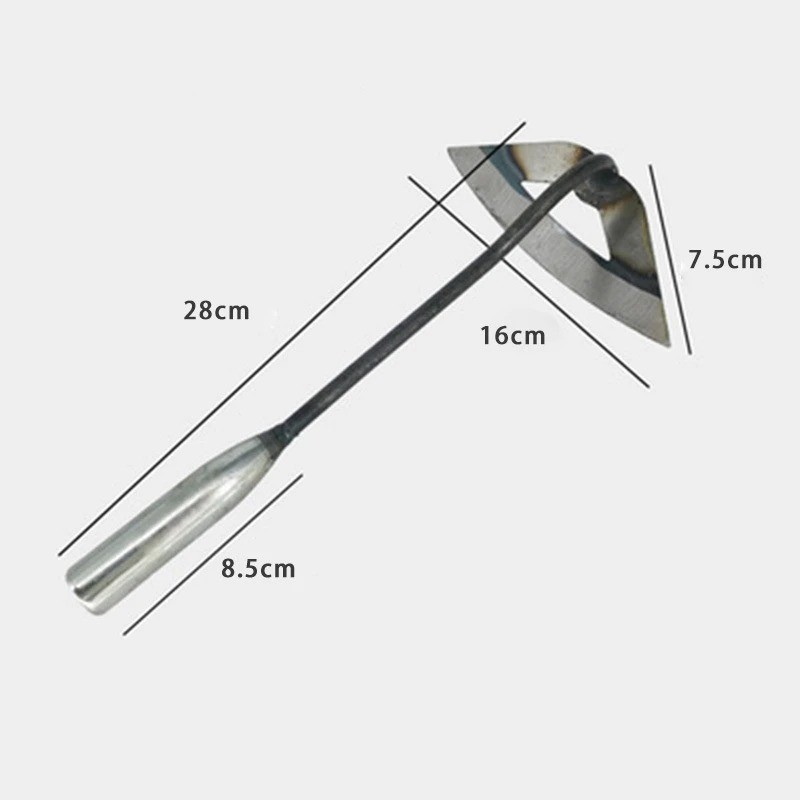 Gardening Tools Hollow Hoe, All-Steel Hardened Hollow Hoe, Sharp Edge Garden Wee